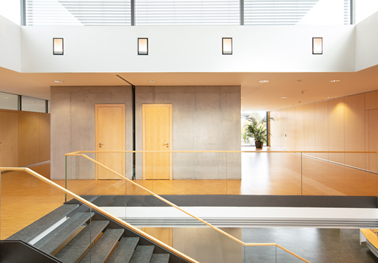 Rathaus Dußlingen, Gemeinde Dußlingen, Zeeb + Frisch, Glück + Partner GmbH, Freie Architekten BDA, Hugo-Häring, Ingenieurg, Architektur,